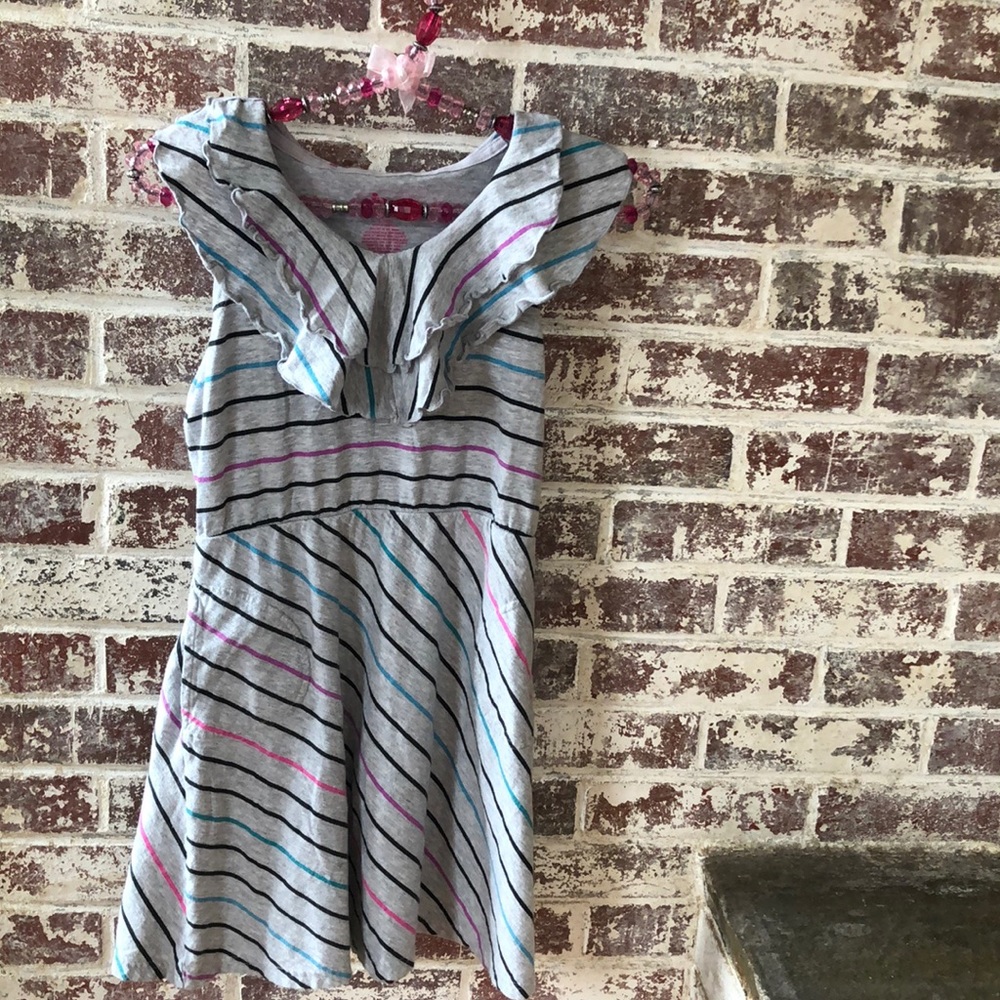Girls Circo Dress L 10/12 Ruffle Top w/pockets
